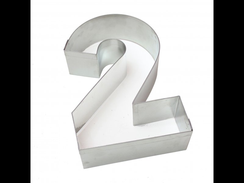 Aro de Hojalata Numero Dos 28 cm