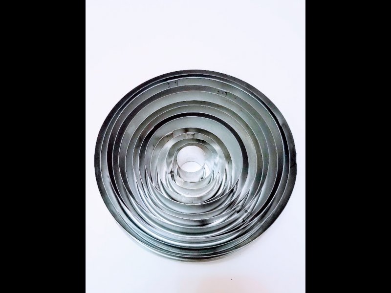 Set de Redondos Lisos de Acero Inoxidable de 2 a 15 cm. de diametro