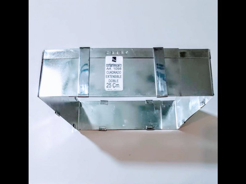 Cuadrado Extensible Doble 25 cm ( Se extiende a rectangulo y a cuadrado)